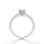 Pierścionek owalny diament z białego złota SBPZ_048